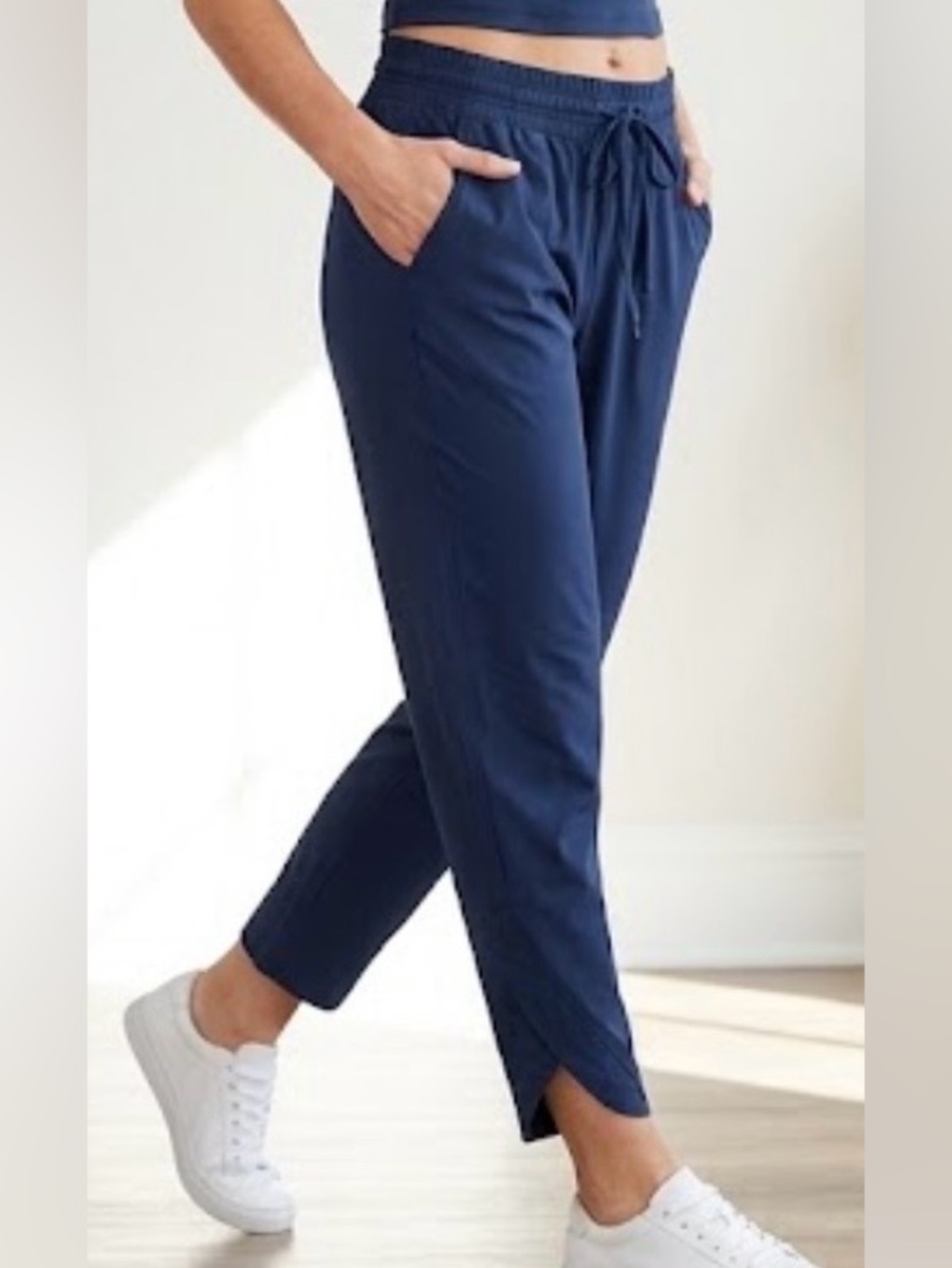 GAPFit women’s performance joggers in Navy Blue